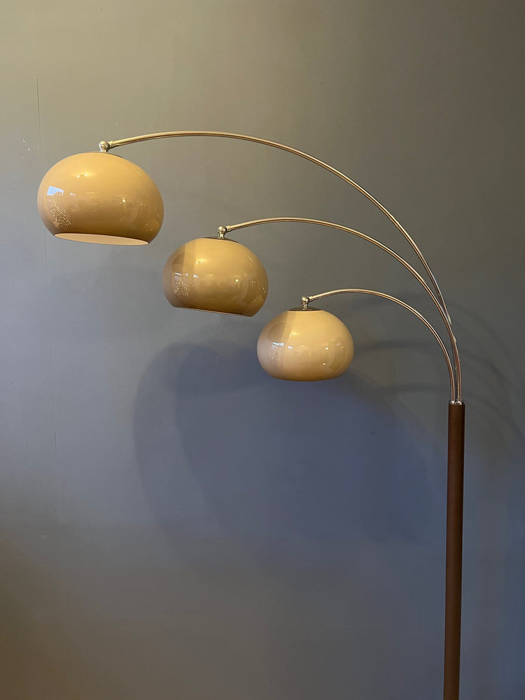 Vintage Dijkstra Mushroom Triple Arc Floorlamp | Space Age Lamp | Mid Century Modern 70s Lighting