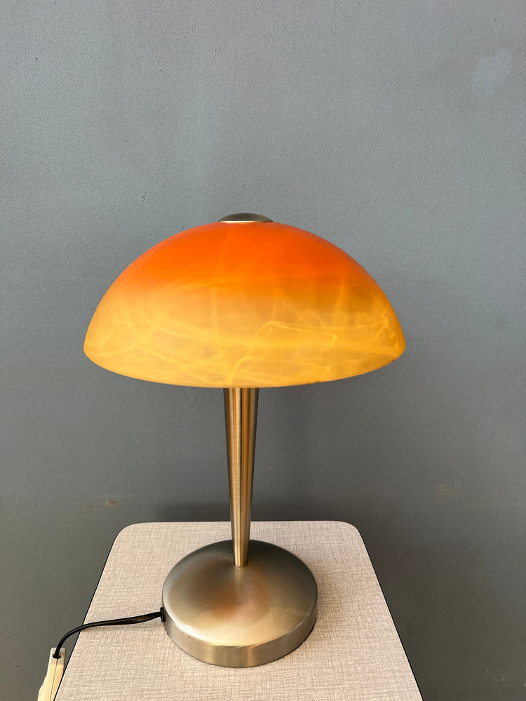 Vintage Mushroom Glass Table Lamp