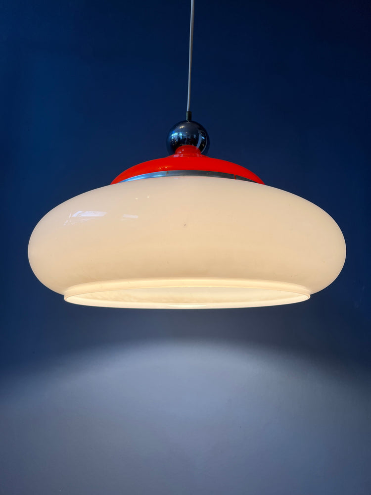 Vintage Space Age Pendant Lamp / Mid Century Light Fixture