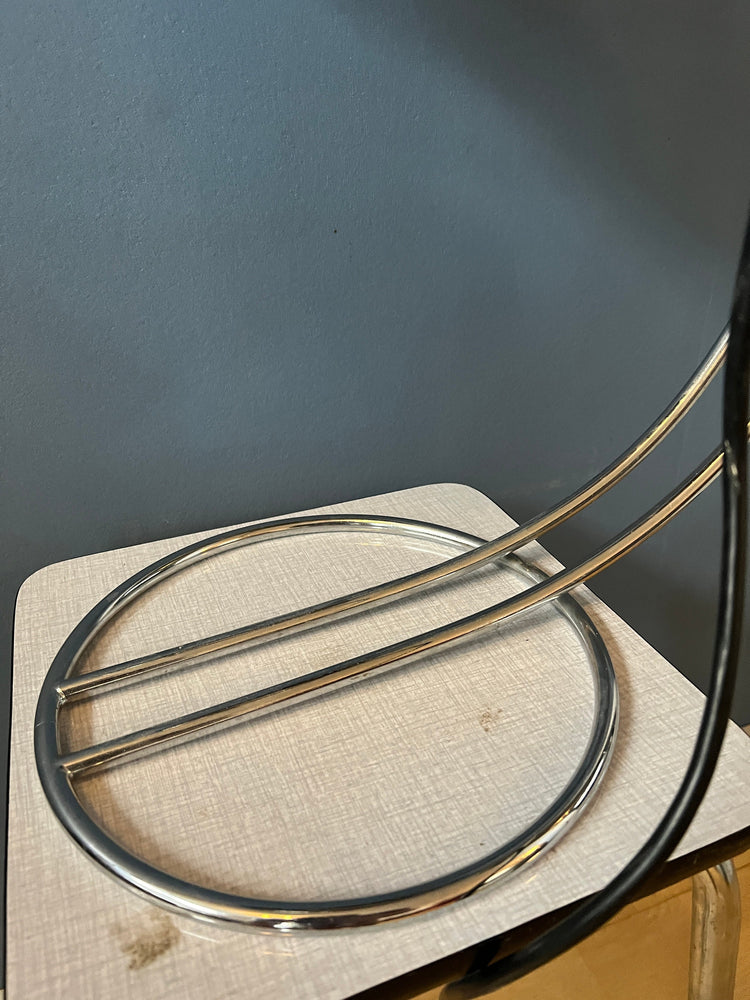 Mid Century Raak Globe Eyeball Table Lamp by Frank Ligtelijn / Space Age Desk Lamp with Glass Shade