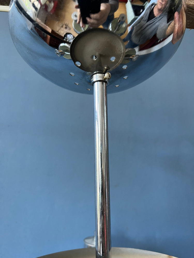 Chrome Space Age Chandelier | Mid Century Pendant Light | Scoliari Retro 70s Ceiling Lighting