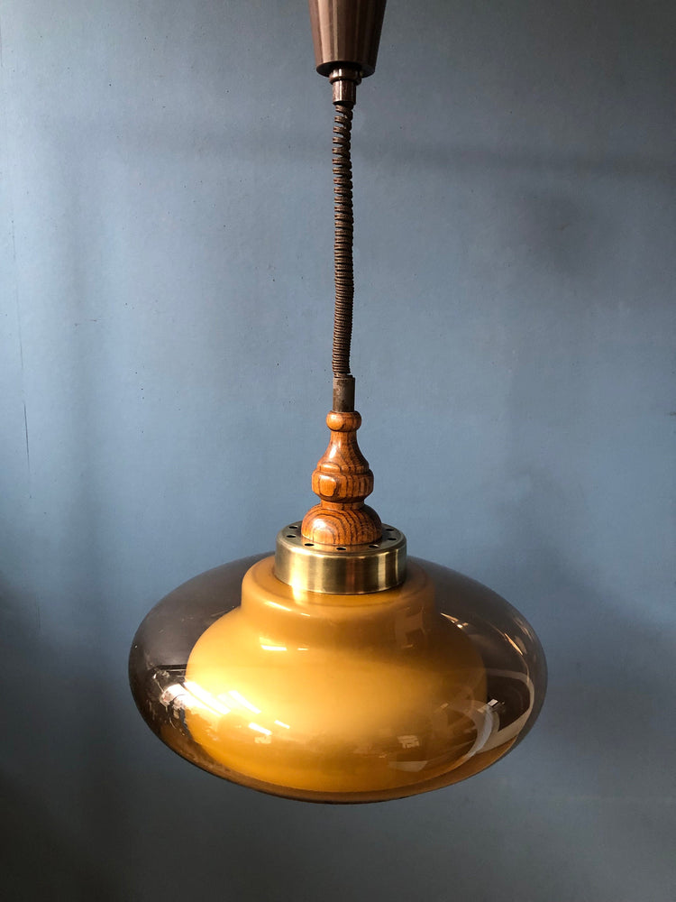 Vintage Herda Space Age Pendant / Mid Century Lamp