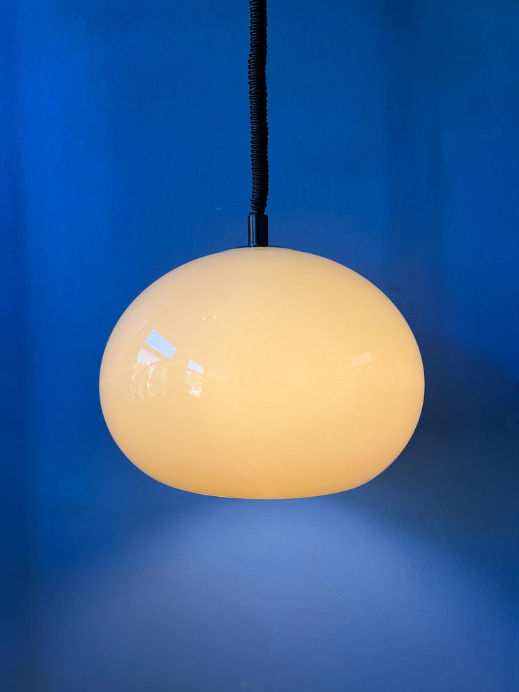 Mid Century Dijkstra Pendant Lamp / 70s Space Age Light Fixture