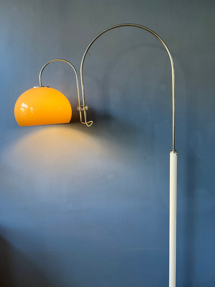 Mid Century Artiforte Double Arc Mushroom Floor Lamp | Vintage Space Age Light | 70s Dijkstra Style