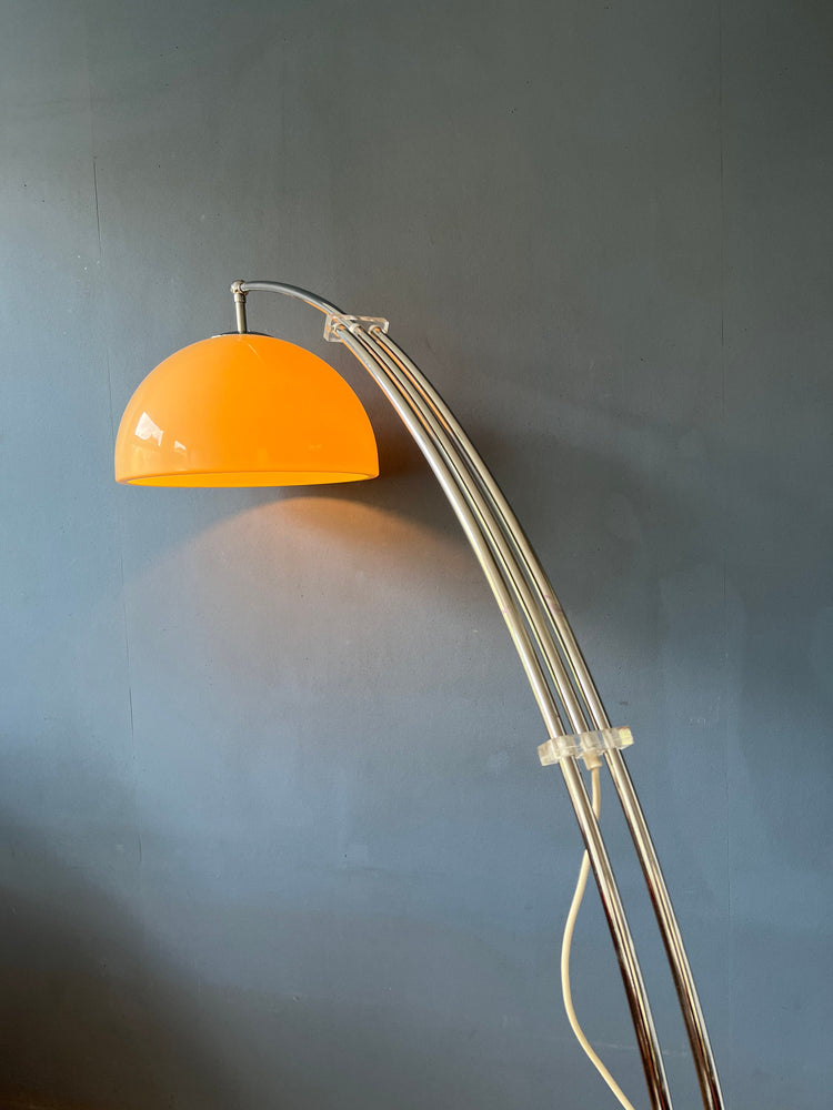goffredo reggiani floor lamp, space age arc floor lamp, mushroom floor lamp