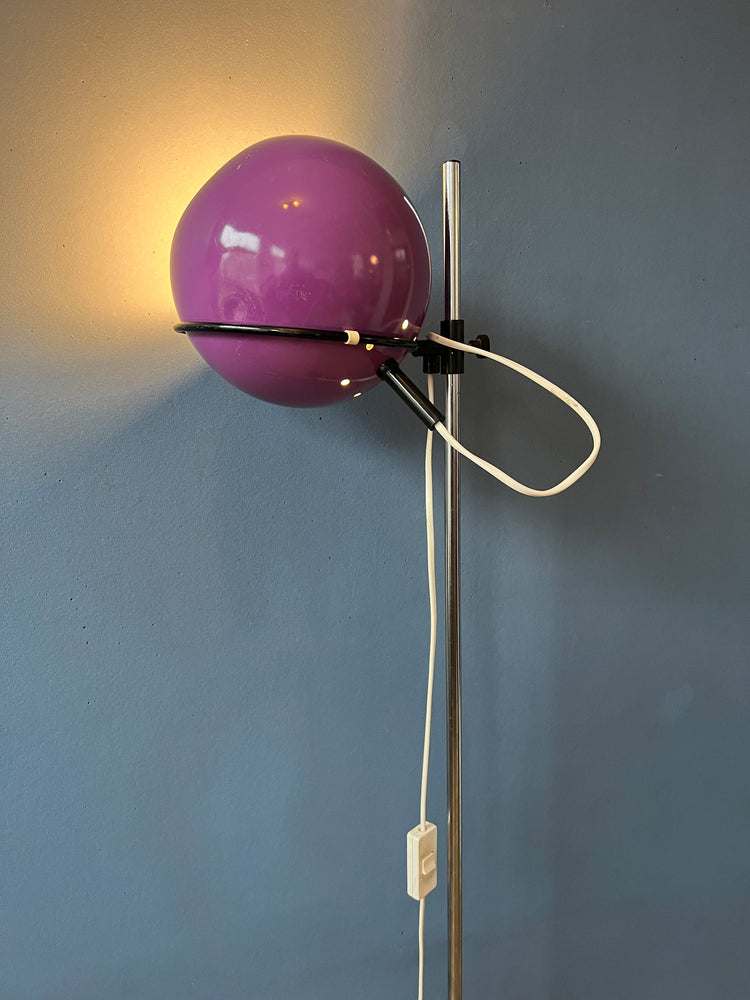 Purple GEPO Eyeball Floor Lamp - Space Age Standing Light