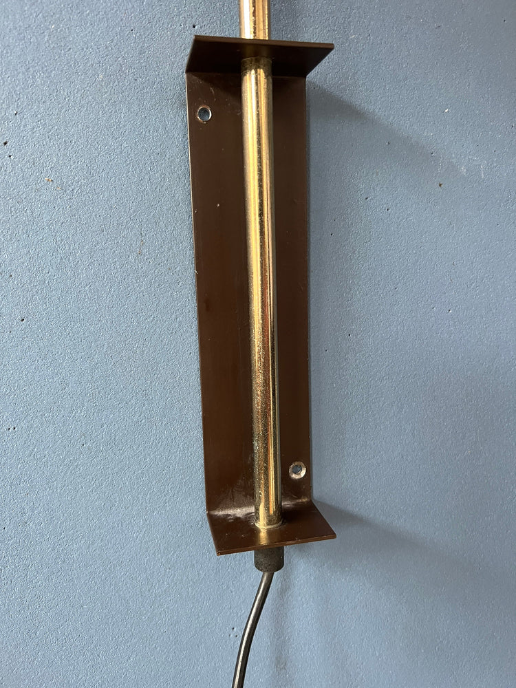Mid Century Dijkstra Arc Wall Light | Space Age Mushroom Lamp | Vintage 70s Sconce