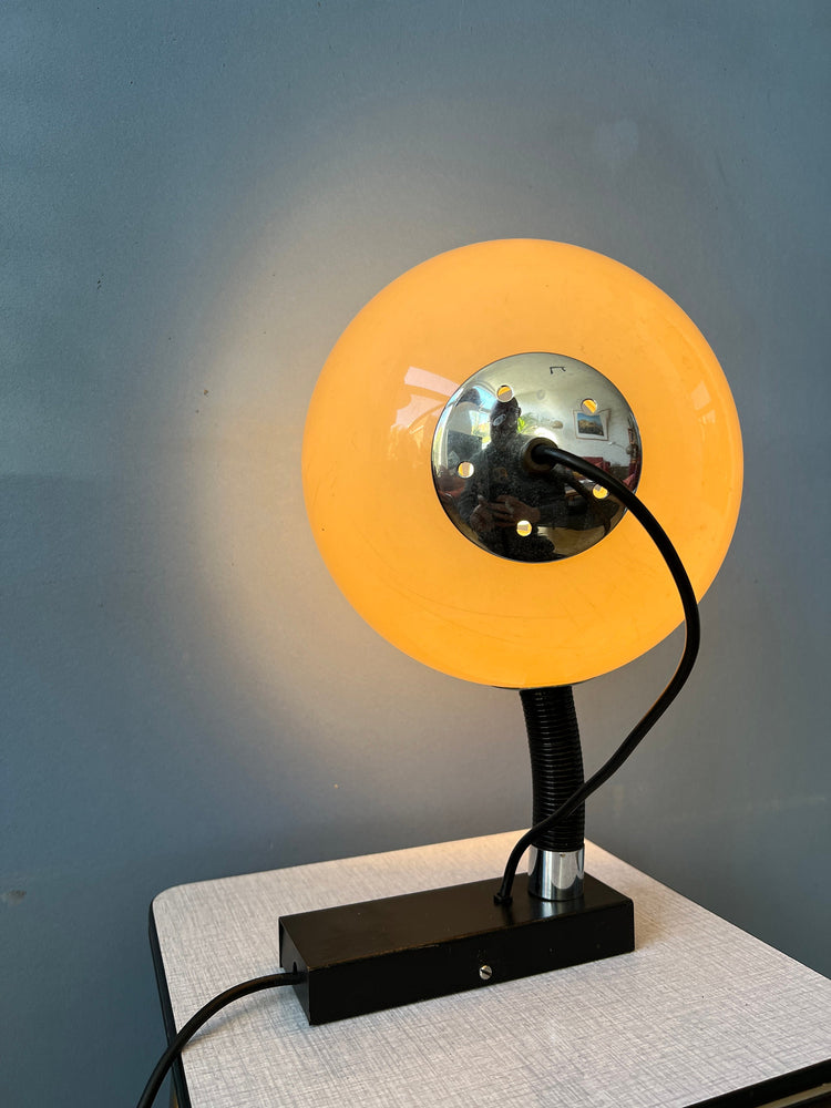 Vintage Koch and Lowy OMI Mushroom Wall Light | Space Age Sconce | Mid Century Modern 70s Lamp