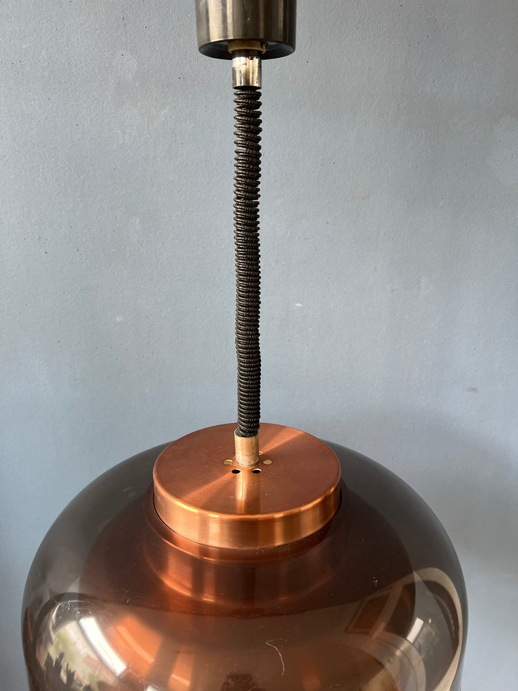 Mid Century Dijkstra Space Age Pendant / Vintage Lighting / Retro Lamp 70s