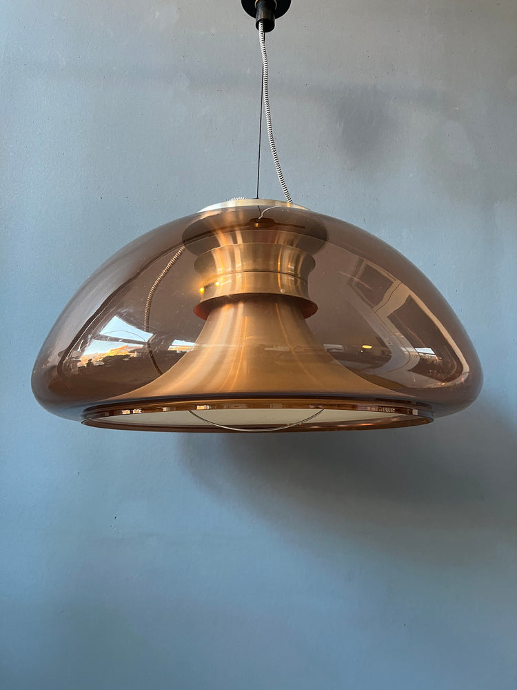 Space Age Herda Pendant Light | Mid Century Lamp | 70s Retro Lighting