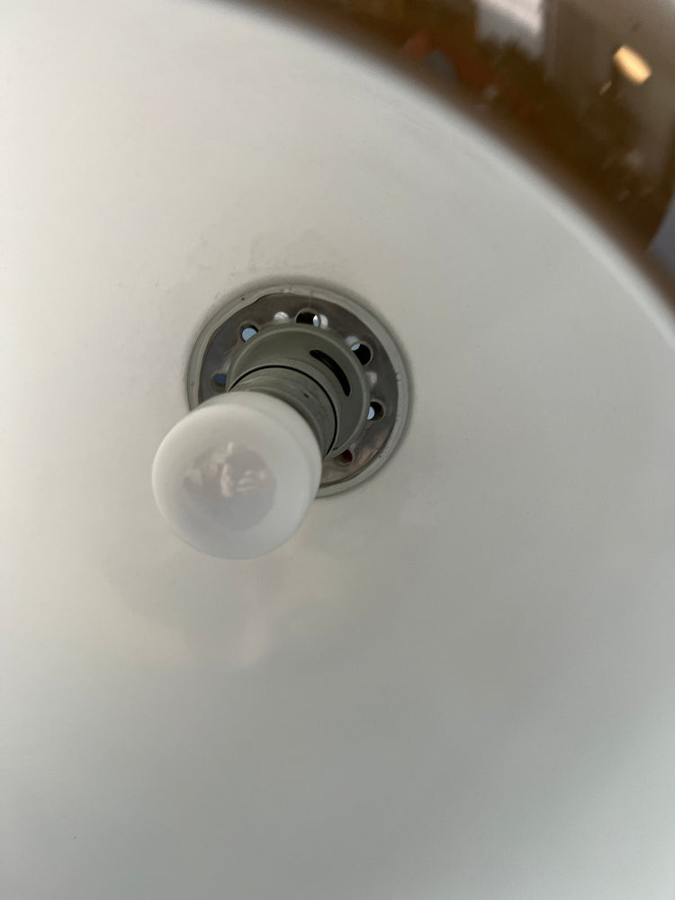 Vintage Double Arc Wall Lamp by Dijkstra | Space Age Light | 70s Mushroom Lamp