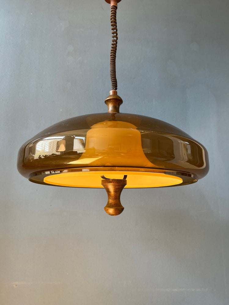 Vintage Space Age Pendant Light | Herda / Dijkstra | Mid Century Lamp