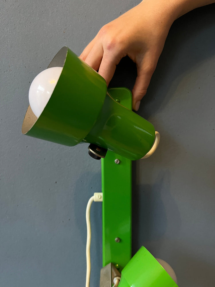 Vintage Green Space Age Wall Light
