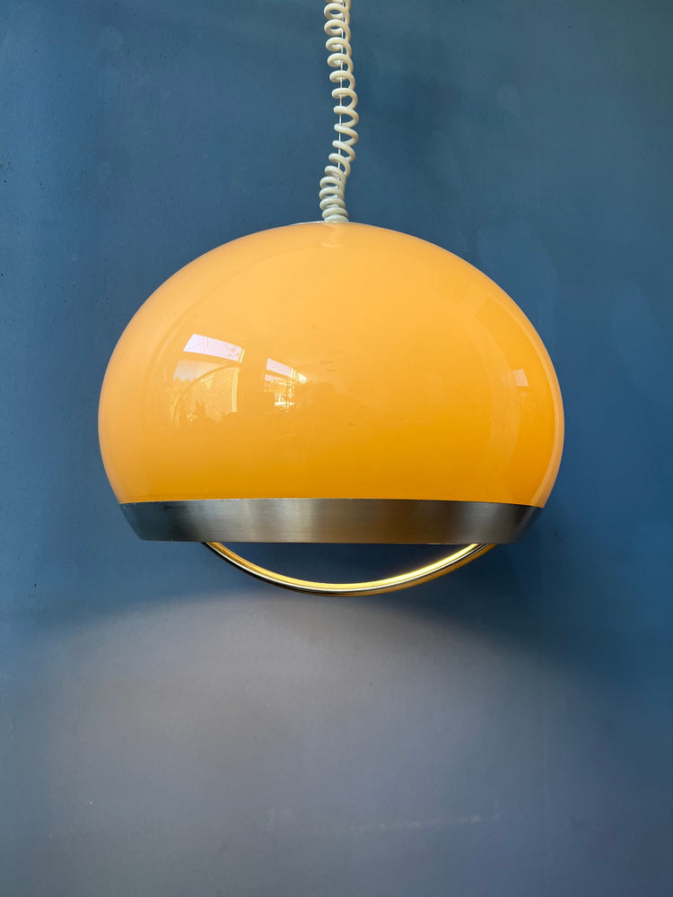 Vintage Dijkstra Pendant Lamp / Mid Century Space Age Light Fixture