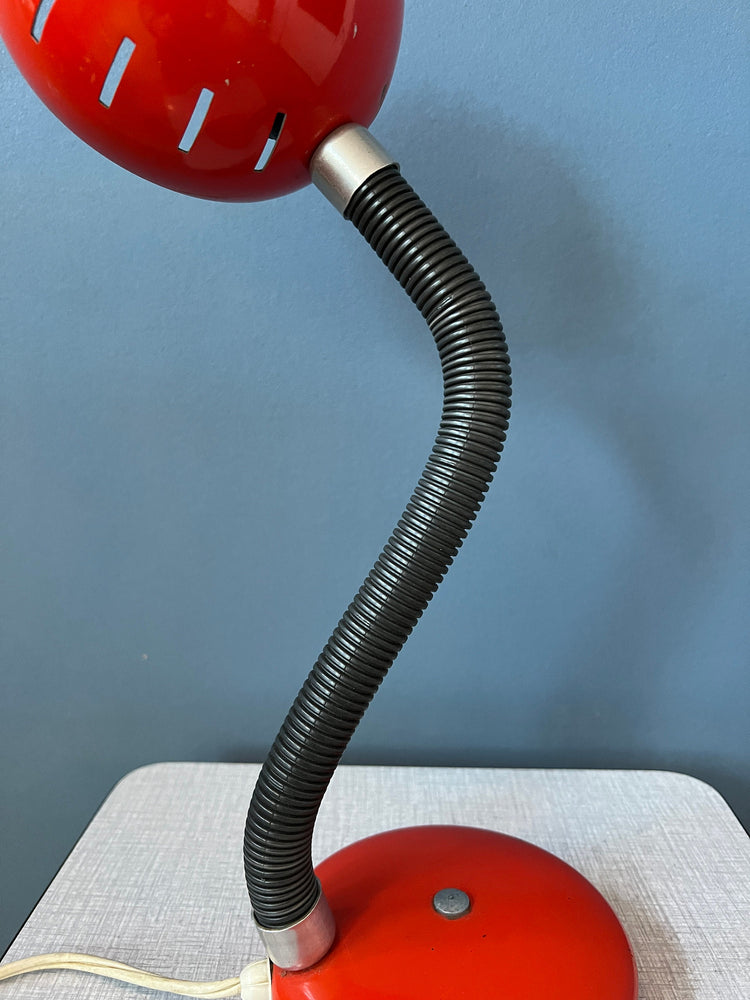 Red Flexible Vintage Spage Age Table Lamp