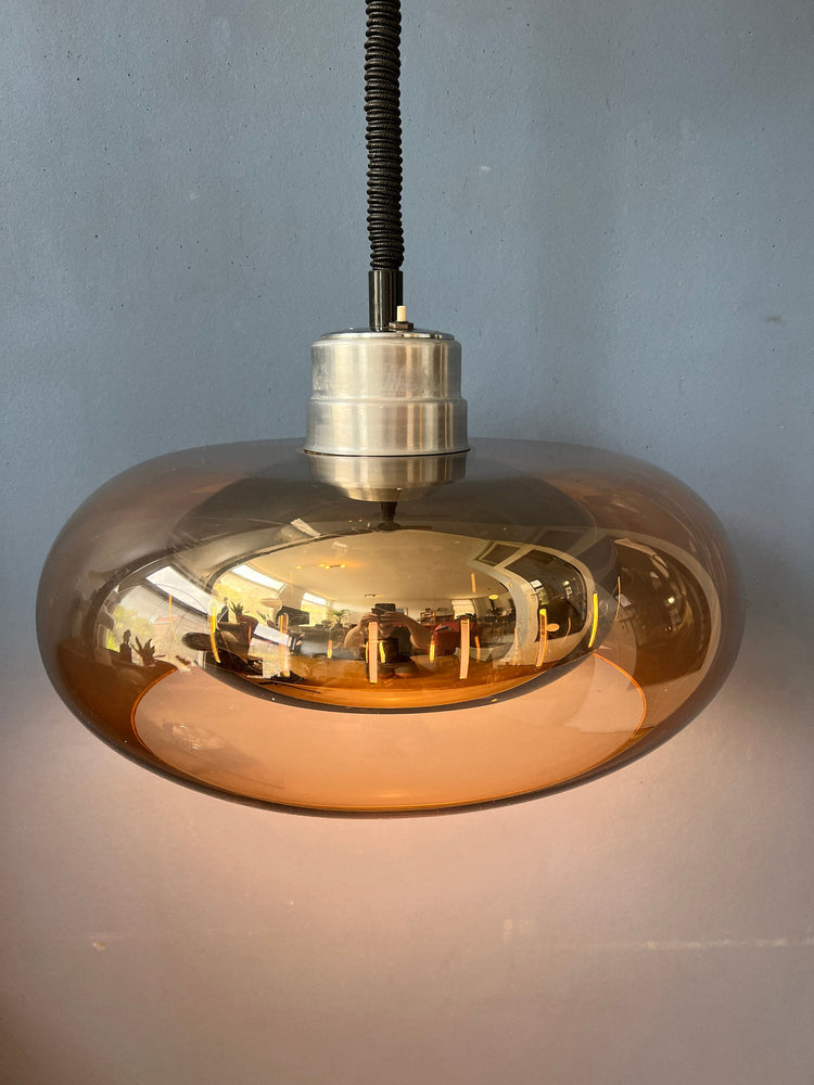 Vintage Herda Space Age Pendant / Mid Century Lamp / 70s / Guzzini Style