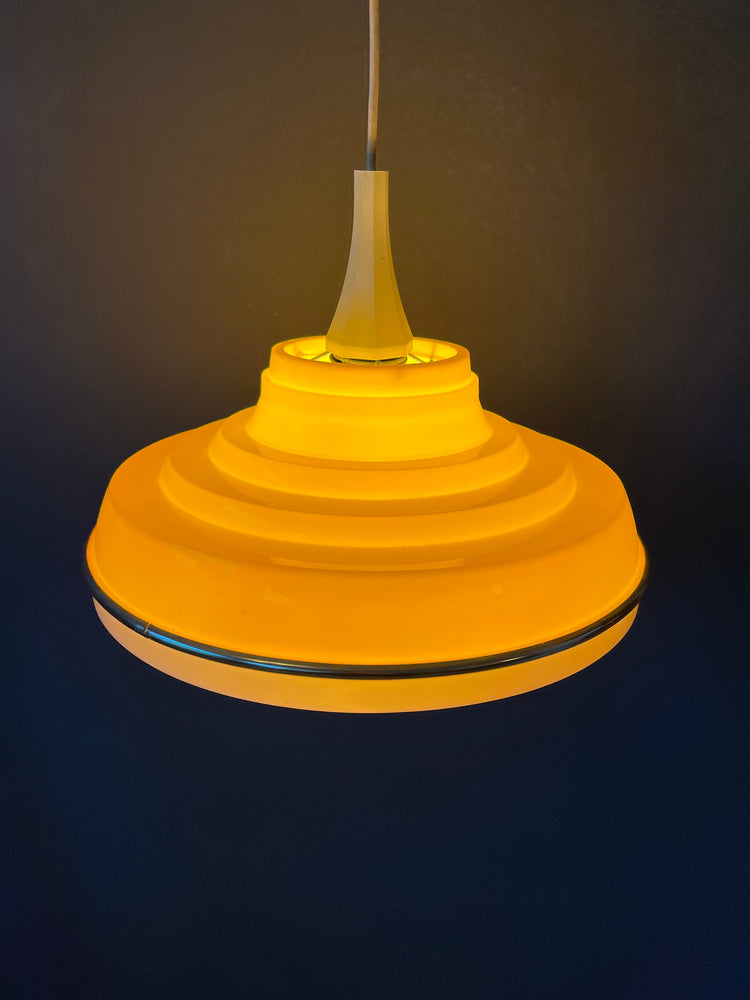 Vintage Yellow Space Age Pendant Lamp by Massive Belgium