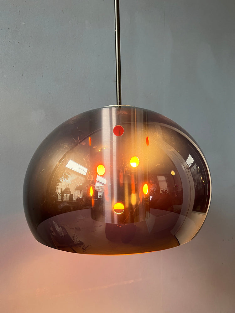 Mid Century Herda Space Age Mushroom Pendant Light