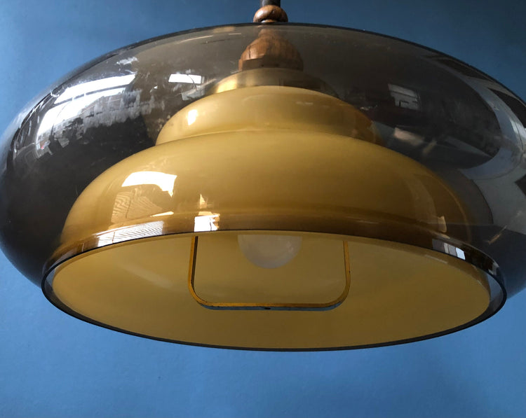 Vintage Herda Space Age Pendant / Mid Century Lamp
