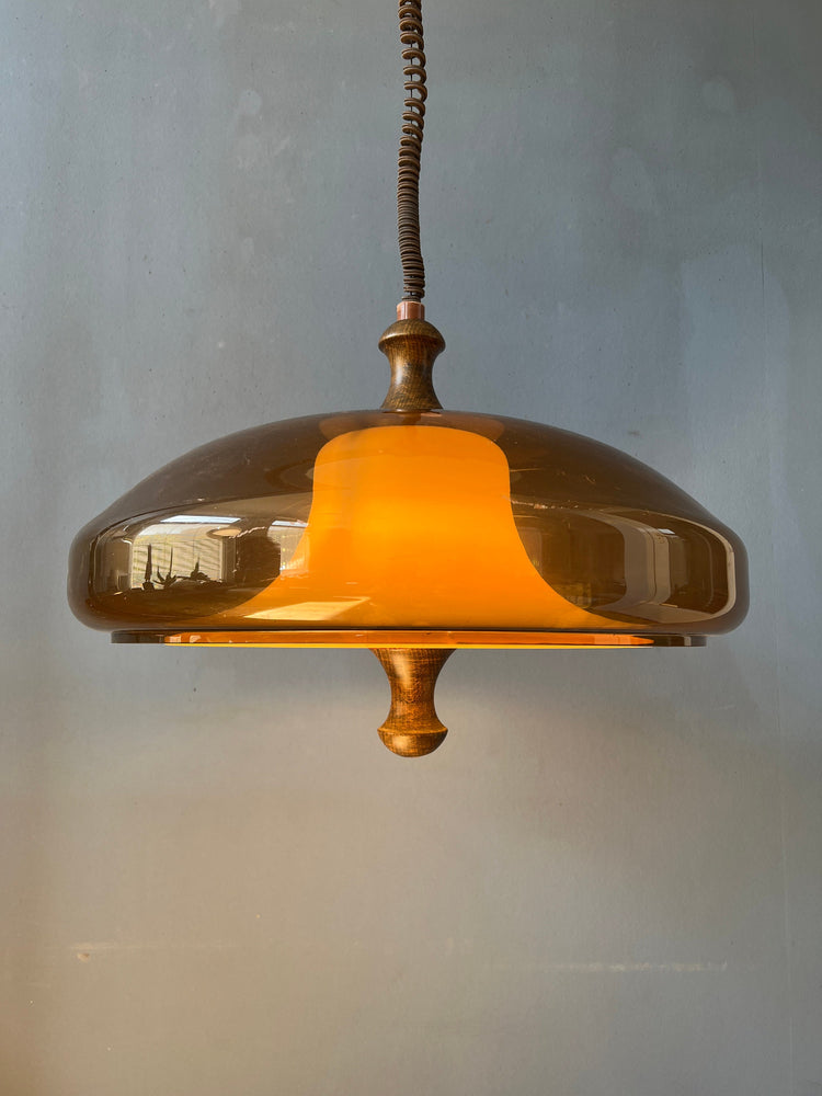 Vintage Space Age Pendant Light | Herda / Dijkstra | Mid Century Lamp