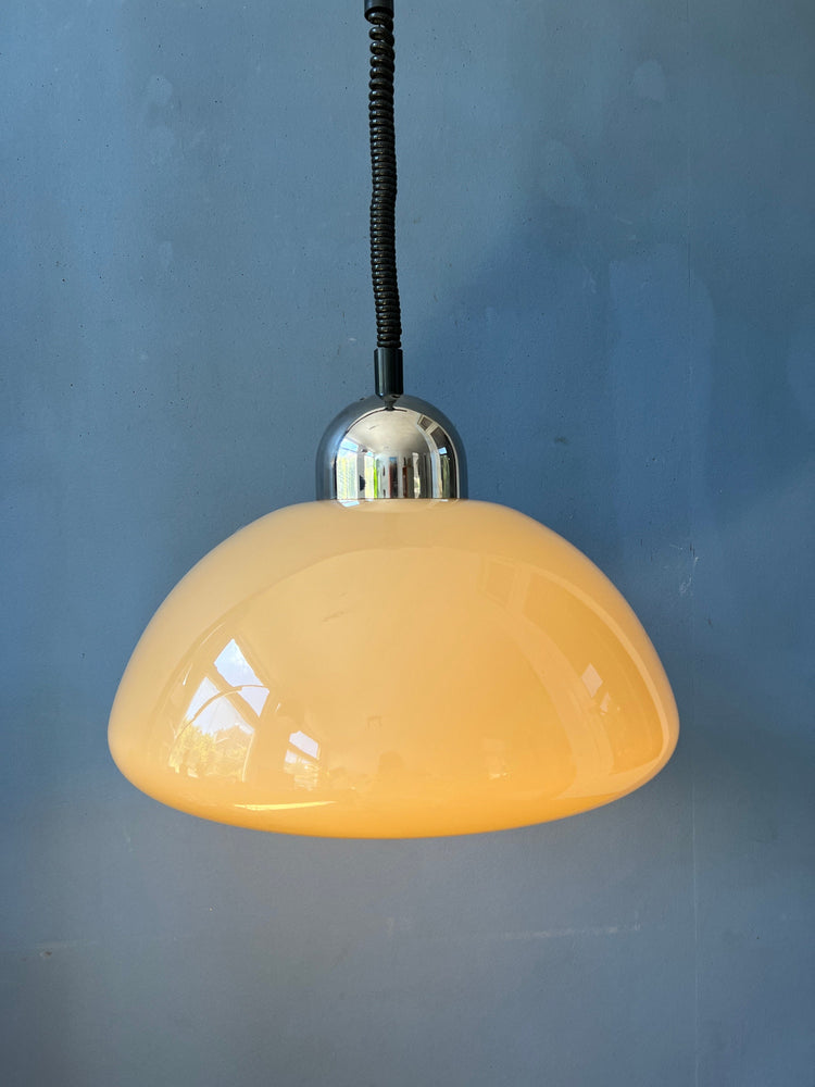 Vintage Space Age Dijkstra Pendant Light / Mushroom Lamp / Mid Century Ceiling Lighting