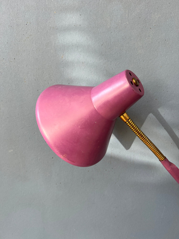 Purple Vintage Space Age Scissor Wall Lamp