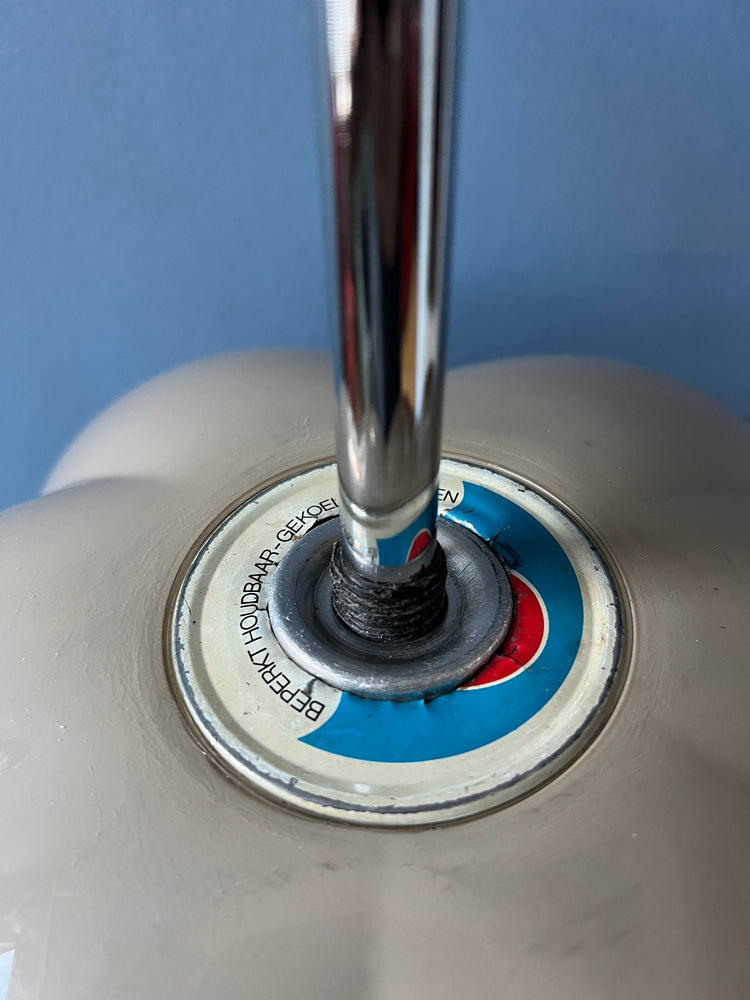 Vintage Dijkstra Space Age Flower Table Lamp | Mid Century Desk Light