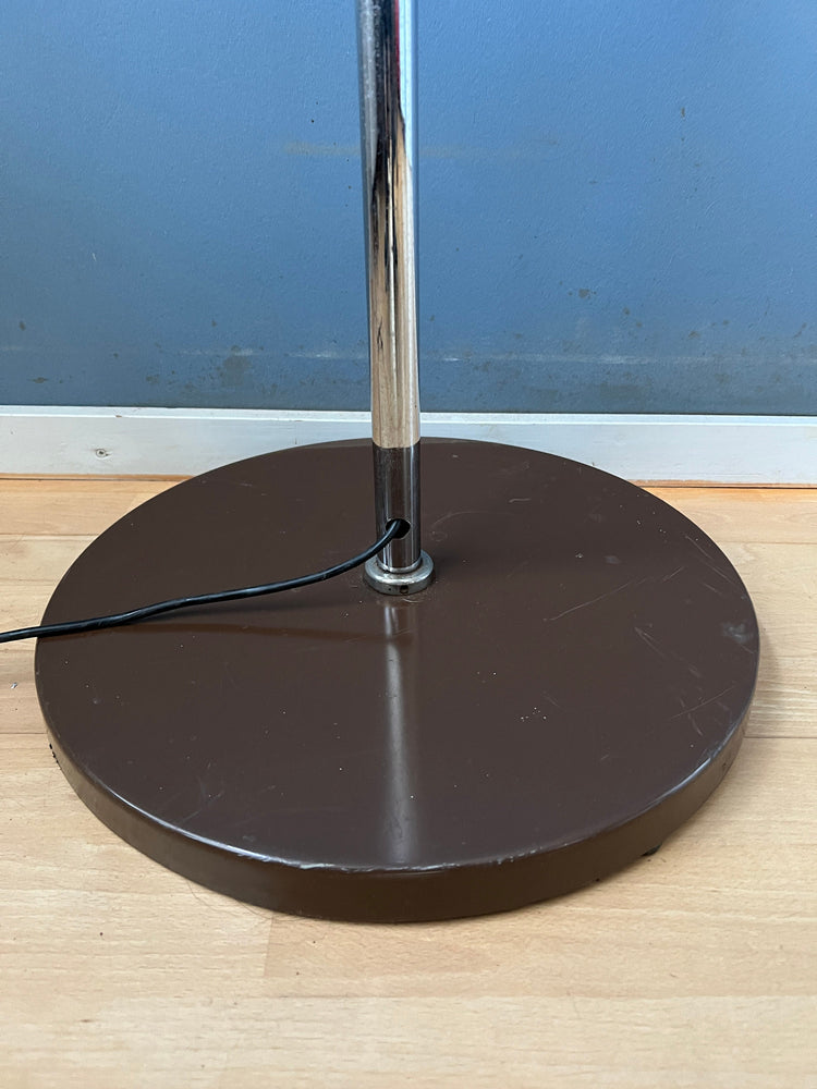 Vintage GEPO Arc Space Age Floor Lamp with Beige 'Bucket' Shade