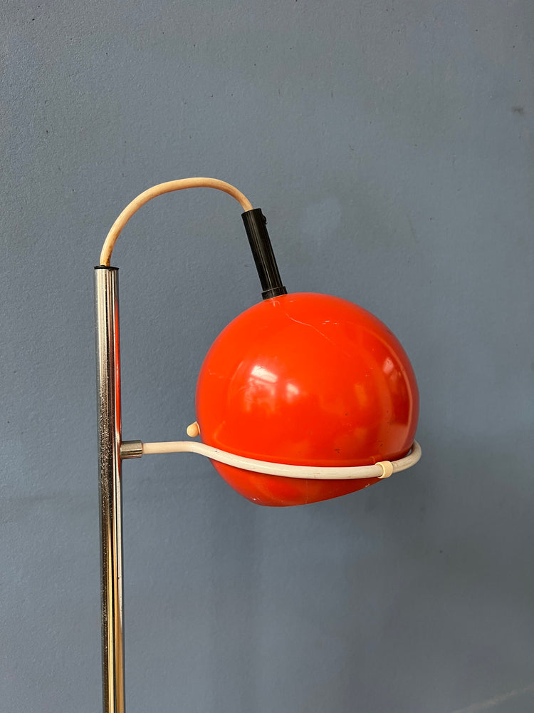 Red GEPO Eyeball Table Lamp | Space Age Desk Lamp