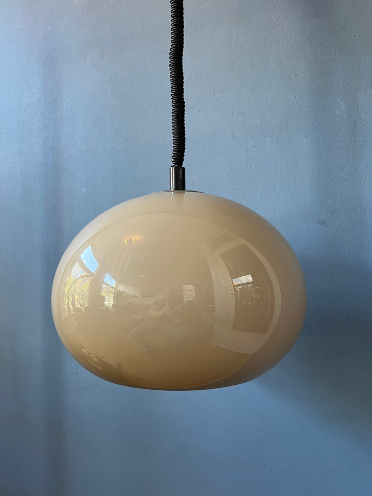 Mid Century Dijkstra Pendant Lamp / 70s Space Age Light Fixture