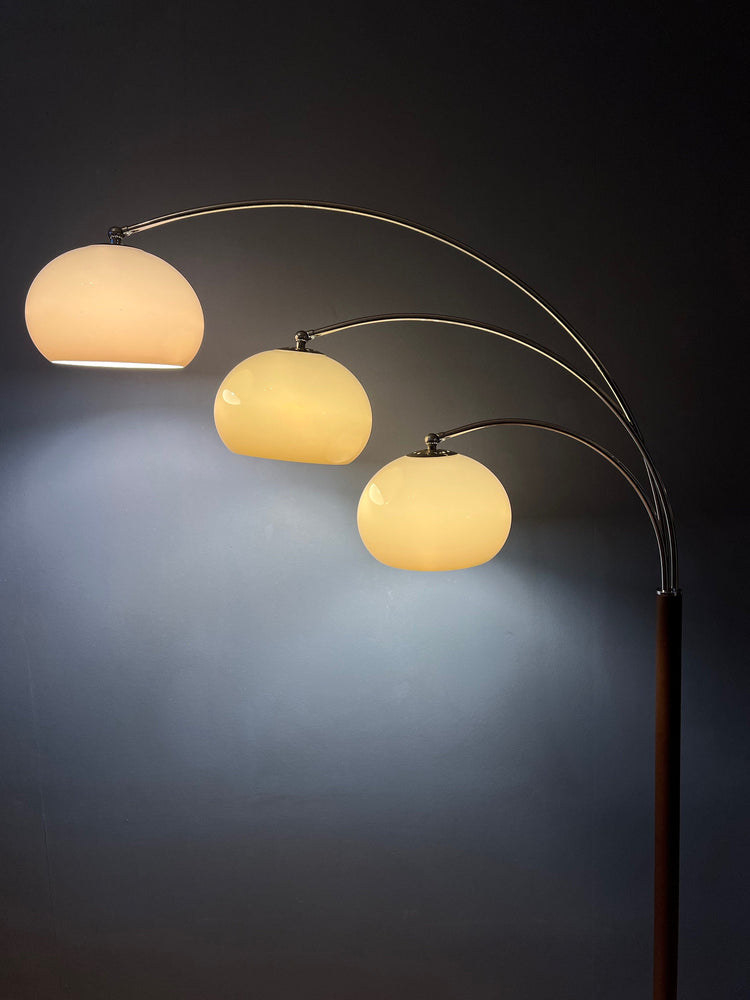 Vintage Dijkstra Mushroom Triple Arc Floorlamp | Space Age Lamp | Mid Century Modern 70s Lighting