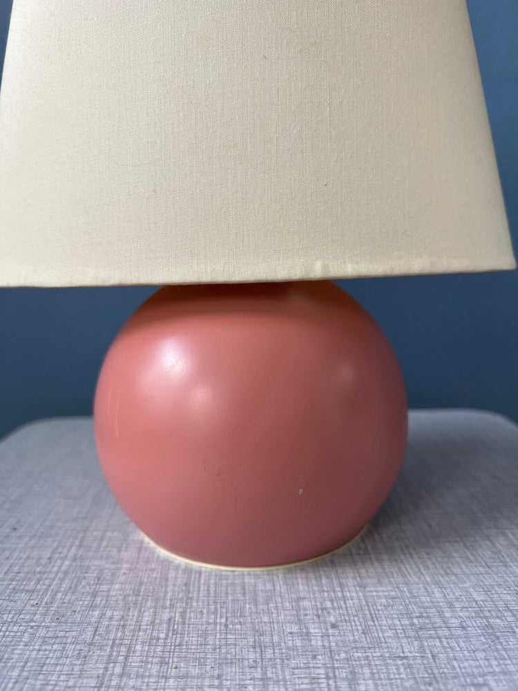 Small Pink Eclectic Desk Lamp