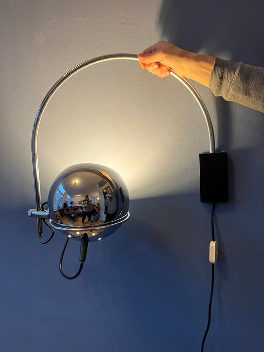 Vintage Space Age Arc Wall Lamp by GEPO