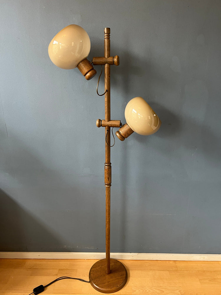 Mid Century Koch and Lowy OMI Mushroom Floor Lamp | Space Age Standing Light