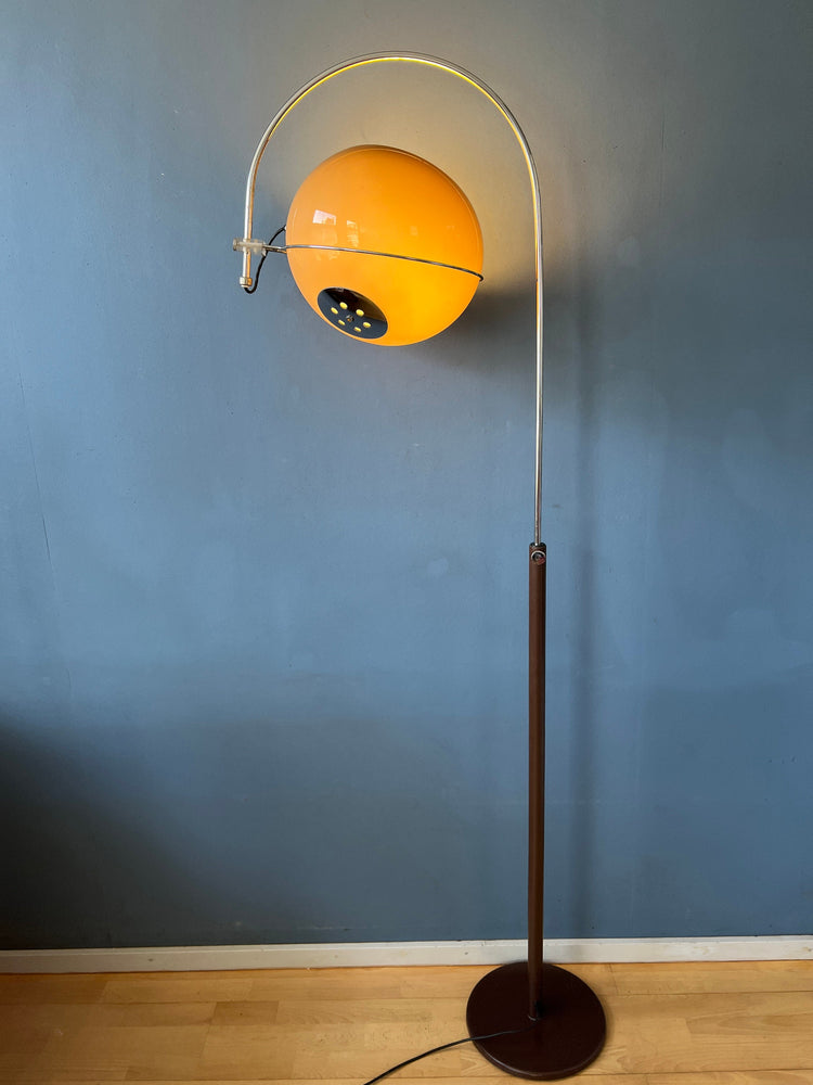 Mid Century GEPO Mushroom Arc Floor Lamp | Guzzini Style Space Age Light