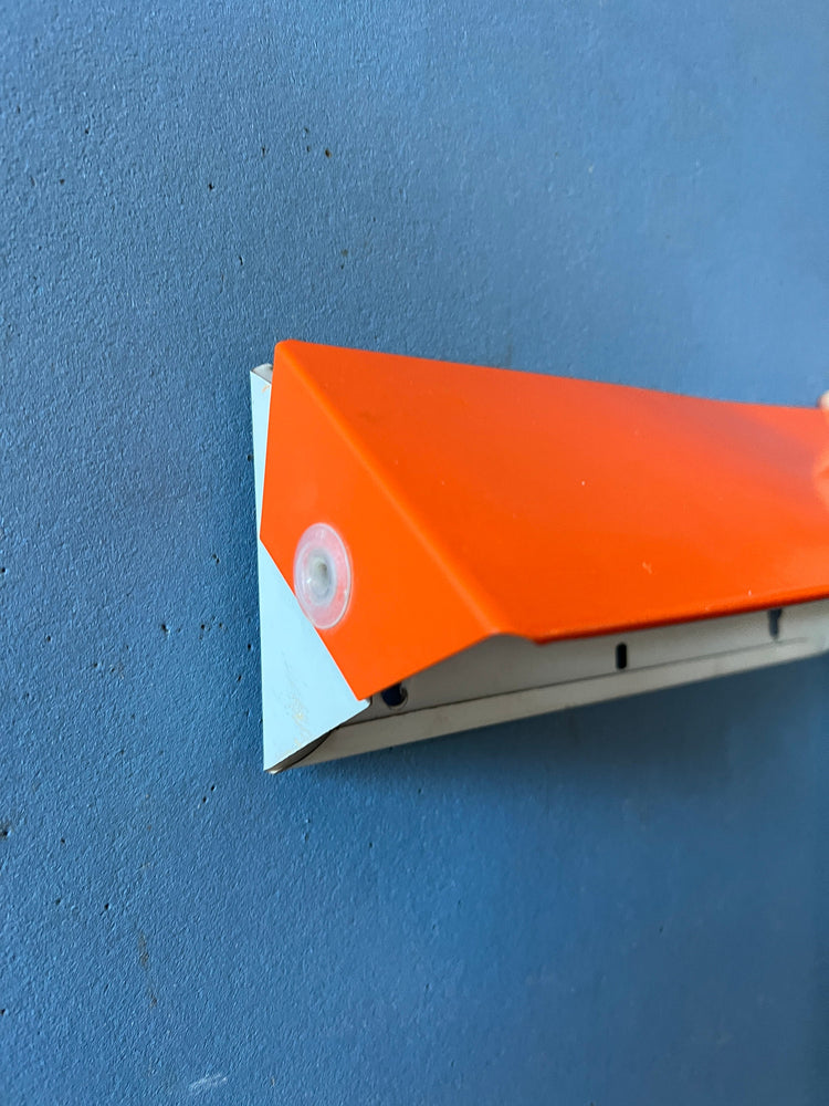 Small Mid Century Red/Orange Wall Lamp by Anvia / Bedside Light
