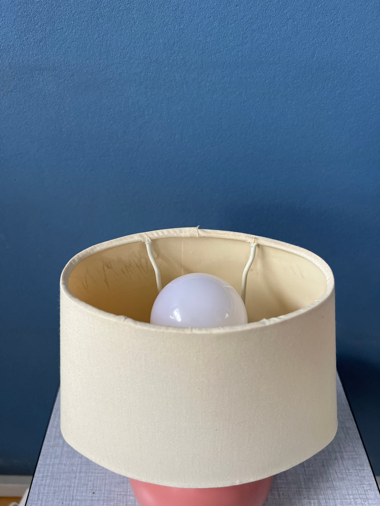 Small Pink Eclectic Desk Lamp