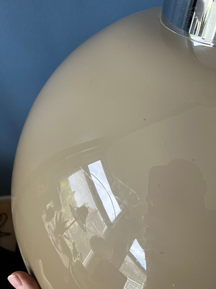 Space Age Dijkstra Pendant Light / Beige Vintage Lamp / Mid Century Ceiling Lighting