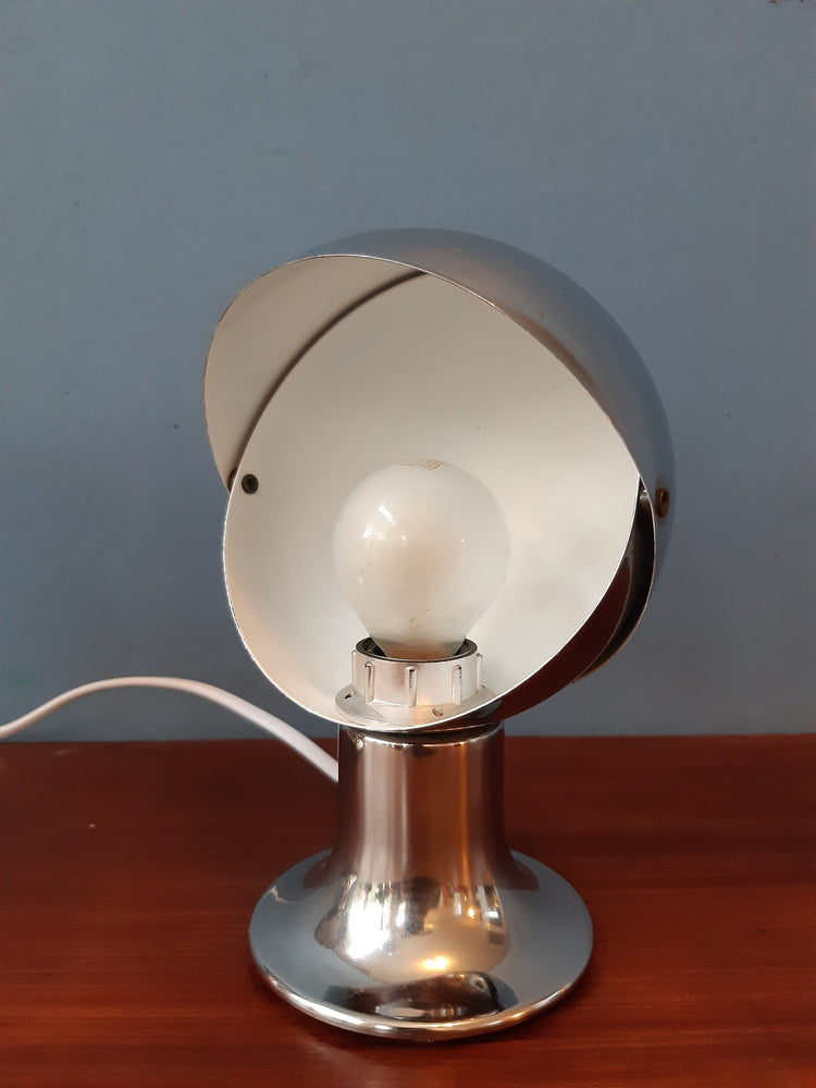 Vintage Set (2) Eclipse Table Lamps | Space Age / Eyeball Lamps