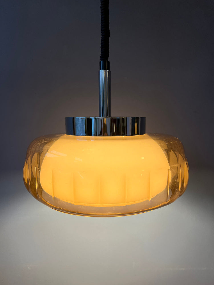 Mid Century Dijkstra Space Age Pendant Lamp / Light Fixture