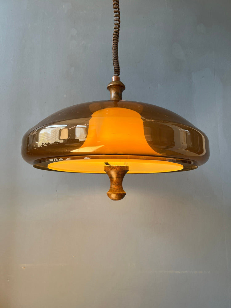 Vintage Space Age Pendant Light | Herda / Dijkstra | Mid Century Lamp