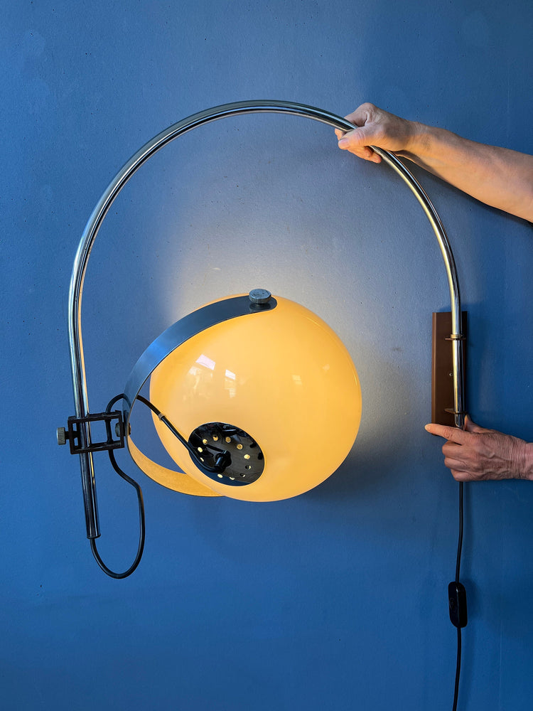 dijkstra wall light, arc wall lamp, mushroom lamp, space age wall light