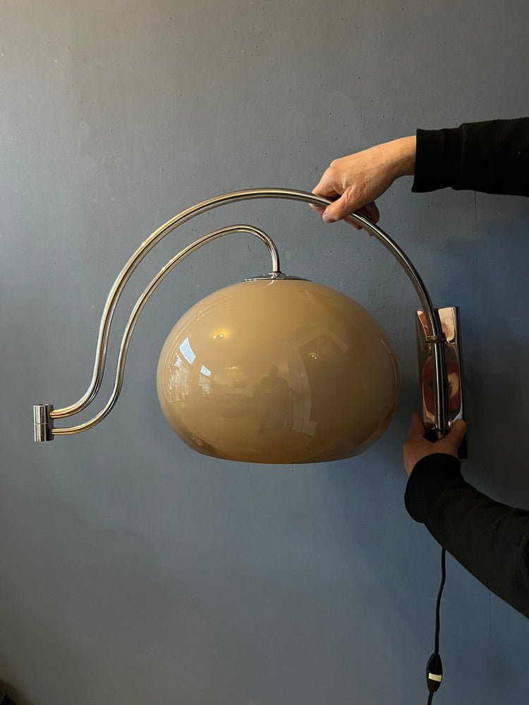 Mid Century Dijkstra Double Arc Mushroom Wall Lamp