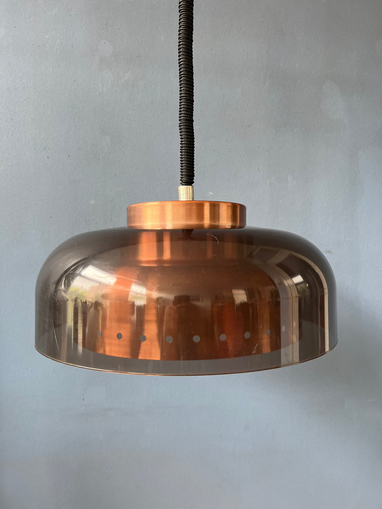Mid Century Dijkstra Space Age Pendant / Vintage Lighting / Retro Lamp 70s