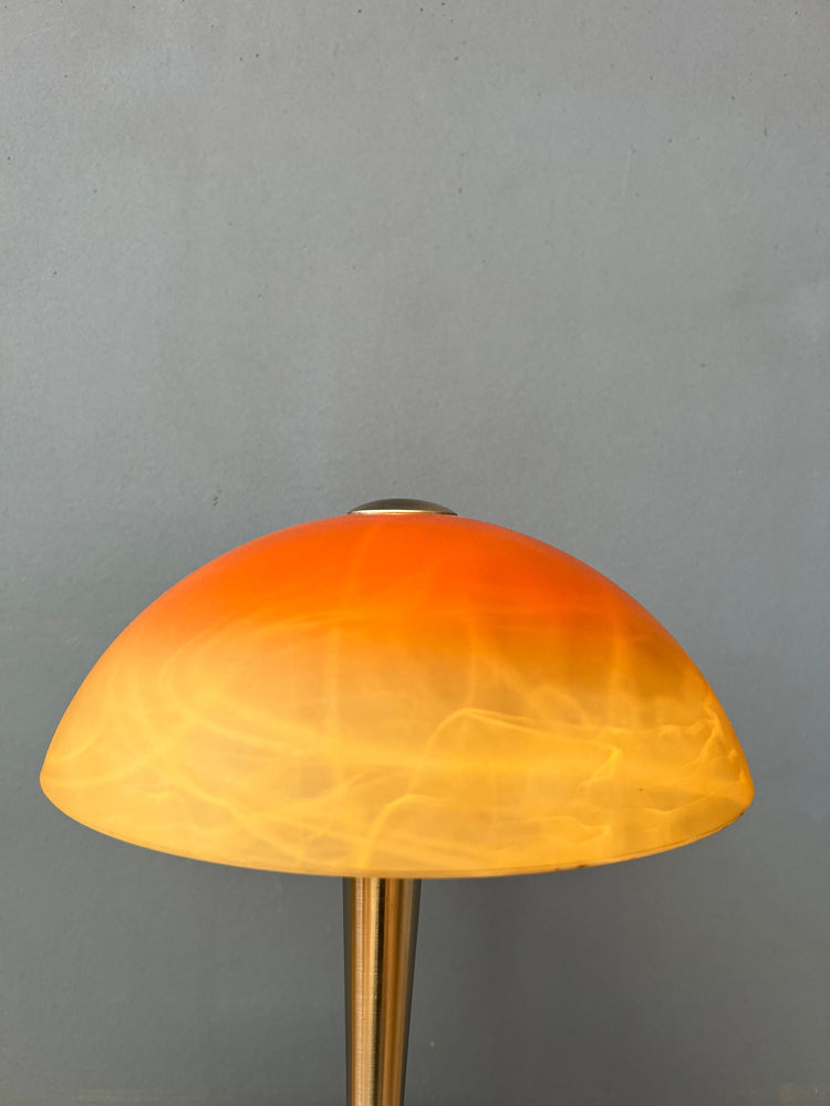 Vintage Mushroom Glass Table Lamp