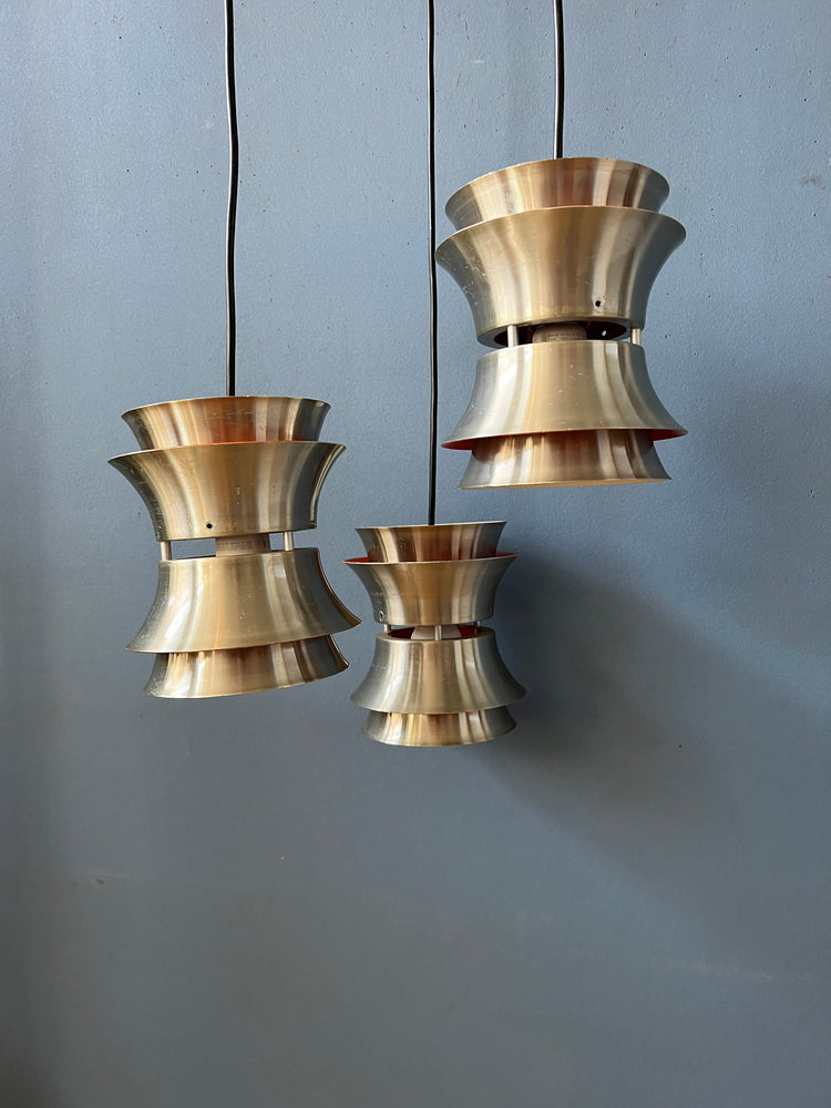 Vintage Lakro Space Age Cascade Pendant Light | Mid Century Light Fixture | Carl Thore Trava Style
