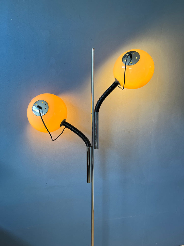 Mid Century Steinhauer Mushroom Floor Lamp | Vintage Space Age Lighting | 70s Retro Light
