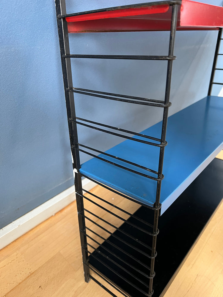 Mid Century Tomado Style Wall Shelves / System / Colourful Modular Retro Unit