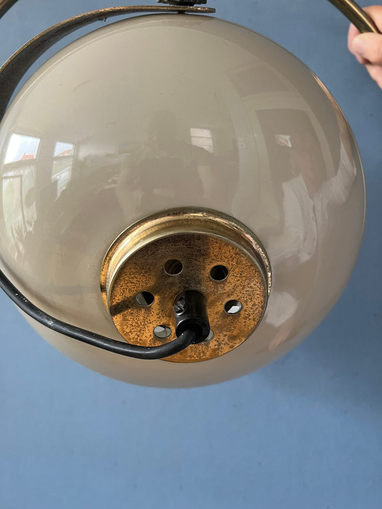Mid Century Dijkstra Arc Wall Light | Space Age Mushroom Lamp | Vintage 70s Sconce