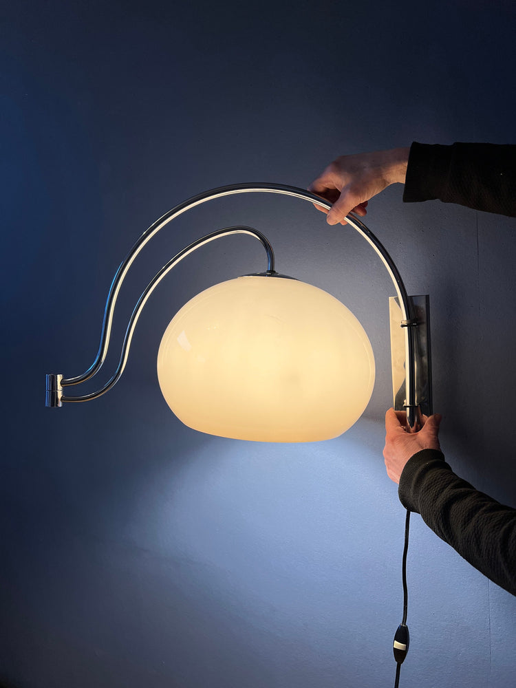 Mid Century Dijkstra Double Arc Mushroom Wall Lamp